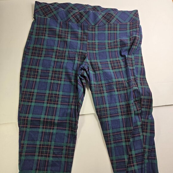 Torrid Size 2 Blue and Green Plaid Leggings - Picture 1 of 7